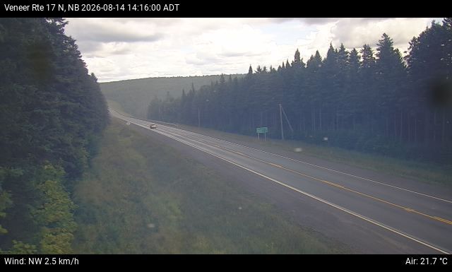 Web Cam image of Veneer (NB Highway 17)