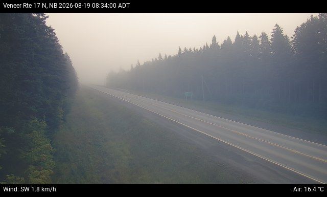 Web Cam image of Veneer (NB Highway 17)