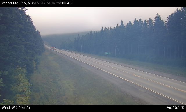 Web Cam image of Veneer (NB Highway 17)
