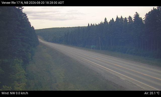 Web Cam image of Veneer (NB Highway 17)