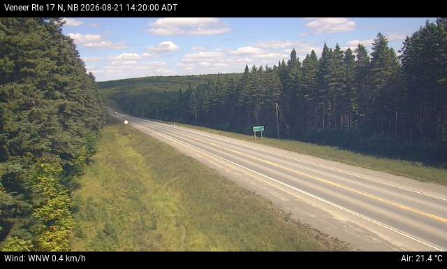 Web Cam image of Veneer (NB Highway 17)