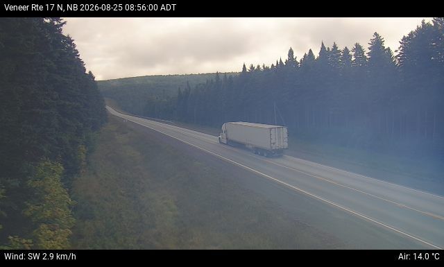 Web Cam image of Veneer (NB Highway 17)