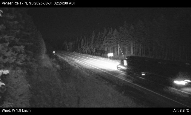 Web Cam image of Veneer (NB Highway 17)