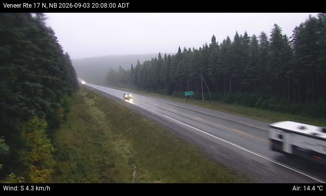 Web Cam image of Veneer (NB Highway 17)