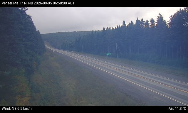 Web Cam image of Veneer (NB Highway 17)