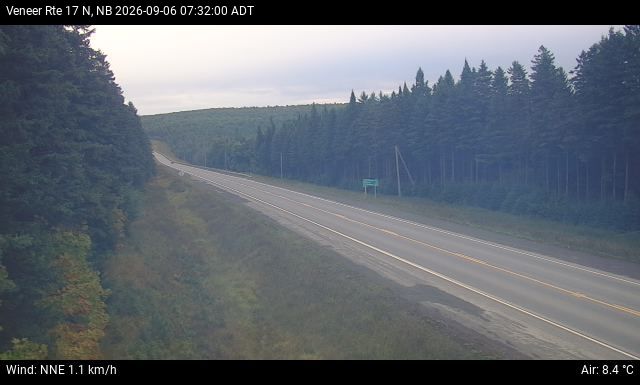 Web Cam image of Veneer (NB Highway 17)