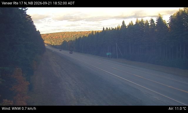 Web Cam image of Veneer (NB Highway 17)