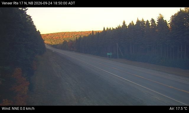 Web Cam image of Veneer (NB Highway 17)