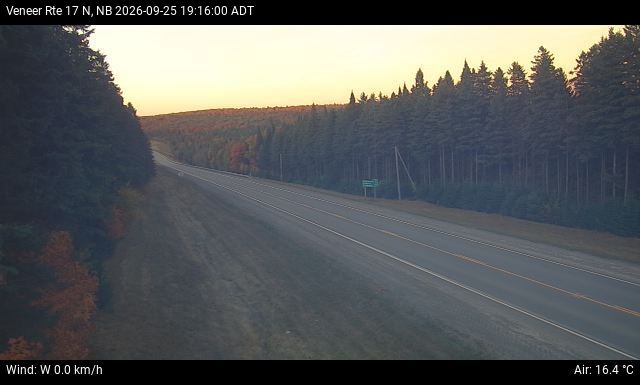 Web Cam image of Veneer (NB Highway 17)