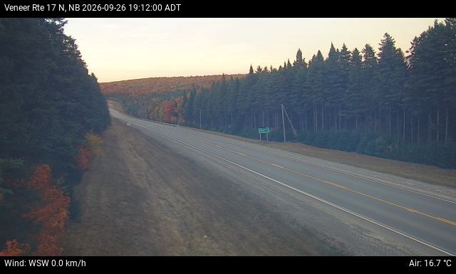 Web Cam image of Veneer (NB Highway 17)
