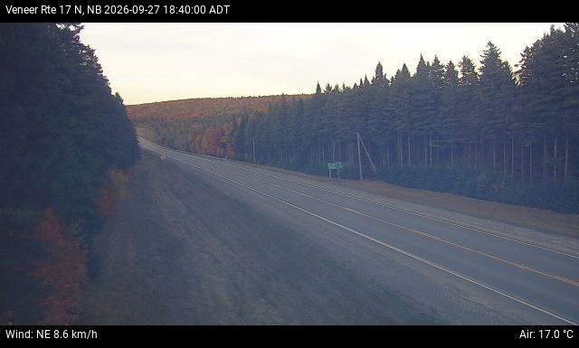 Web Cam image of Veneer (NB Highway 17)