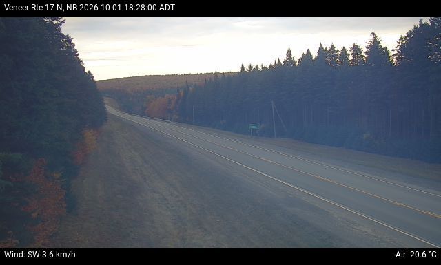 Web Cam image of Veneer (NB Highway 17)
