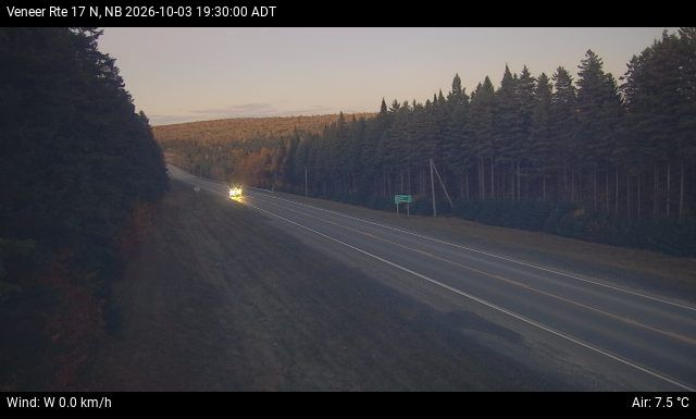 Web Cam image of Veneer (NB Highway 17)
