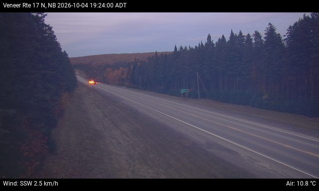 Web Cam image of Veneer (NB Highway 17)
