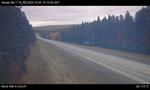 Web Cam image of Veneer (NB Highway 17)