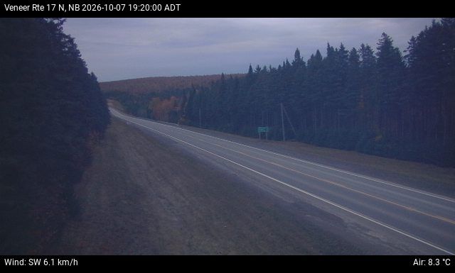 Web Cam image of Veneer (NB Highway 17)