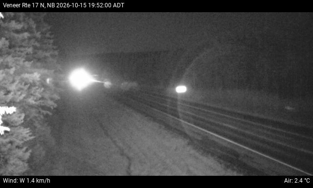 Web Cam image of Veneer (NB Highway 17)