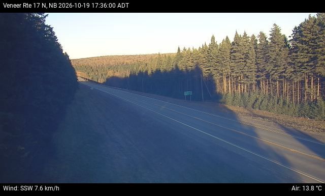 Web Cam image of Veneer (NB Highway 17)