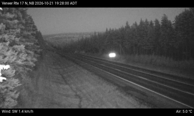 Web Cam image of Veneer (NB Highway 17)