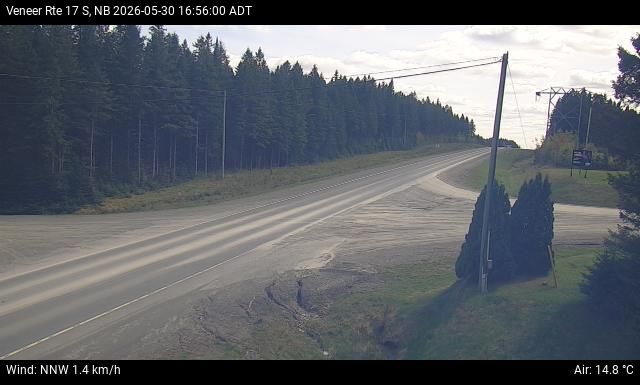 Web Cam image of Veneer (NB Highway 17)