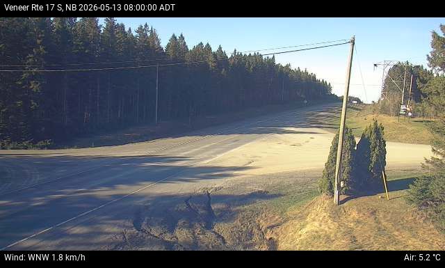 Web Cam image of Veneer (NB Highway 17)