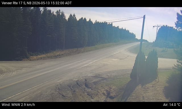Web Cam image of Veneer (NB Highway 17)
