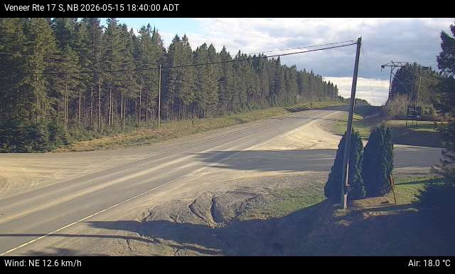 Web Cam image of Veneer (NB Highway 17)