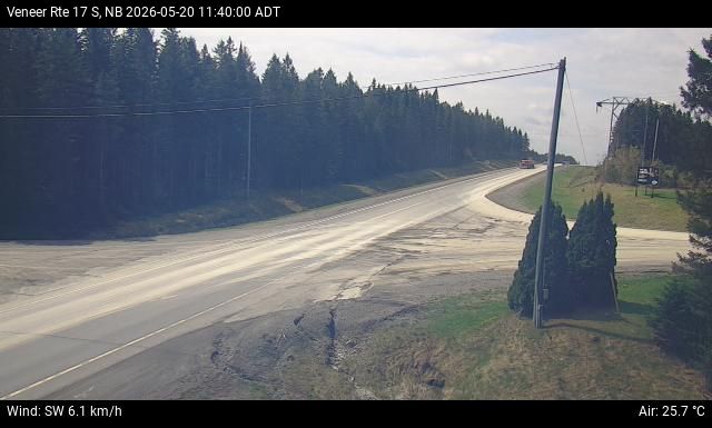 Web Cam image of Veneer (NB Highway 17)
