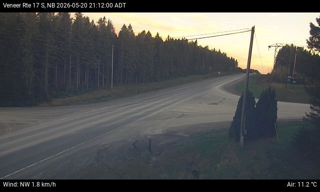 Web Cam image of Veneer (NB Highway 17)