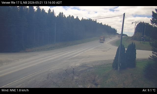 Web Cam image of Veneer (NB Highway 17)