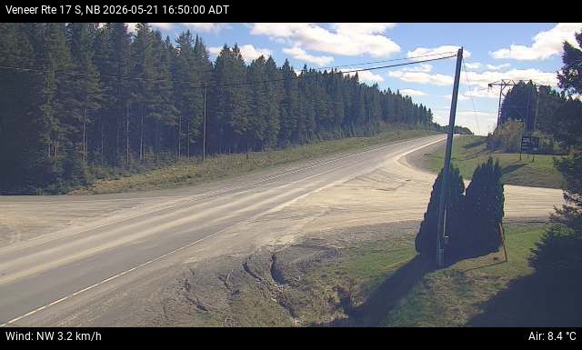 Web Cam image of Veneer (NB Highway 17)