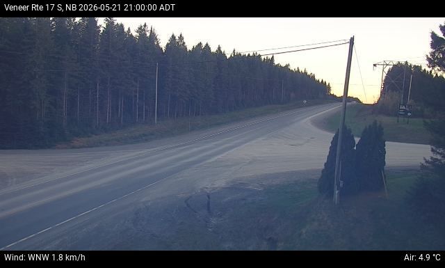 Web Cam image of Veneer (NB Highway 17)