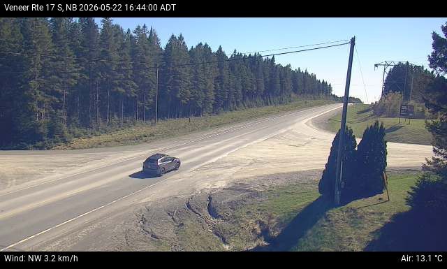 Web Cam image of Veneer (NB Highway 17)