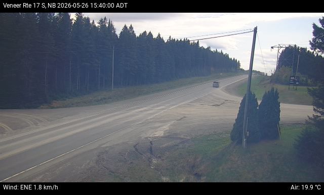 Web Cam image of Veneer (NB Highway 17)