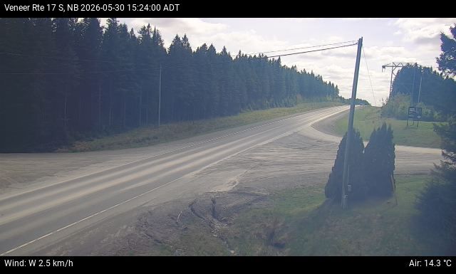 Web Cam image of Veneer (NB Highway 17)