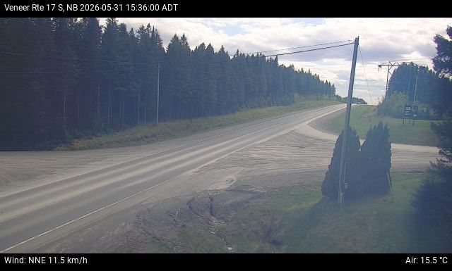 Web Cam image of Veneer (NB Highway 17)