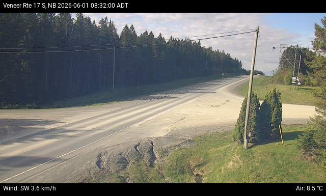 Web Cam image of Veneer (NB Highway 17)