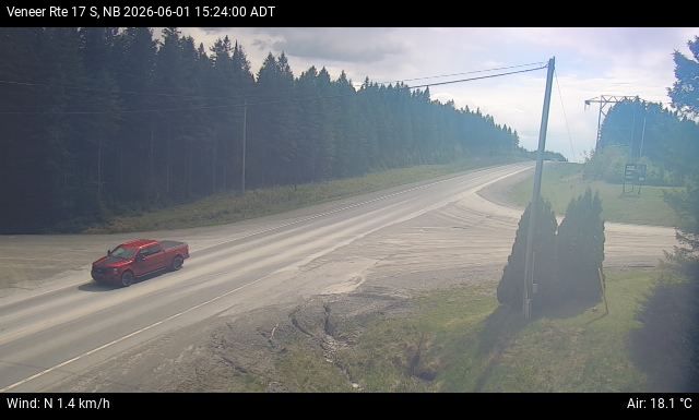 Web Cam image of Veneer (NB Highway 17)