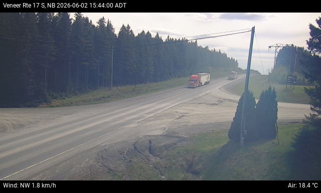 Web Cam image of Veneer (NB Highway 17)
