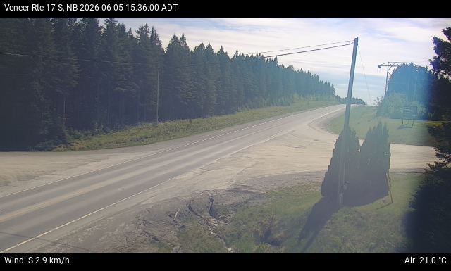 Web Cam image of Veneer (NB Highway 17)