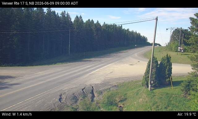 Web Cam image of Veneer (NB Highway 17)