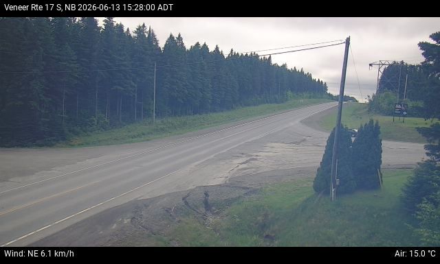 Web Cam image of Veneer (NB Highway 17)