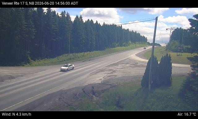 Web Cam image of Veneer (NB Highway 17)