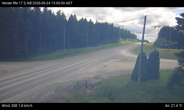 Web Cam image of Veneer (NB Highway 17)