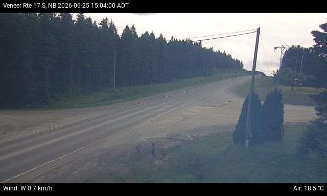 Web Cam image of Veneer (NB Highway 17)