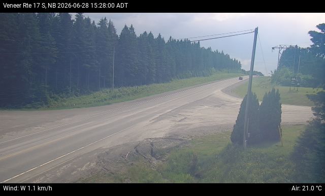 Web Cam image of Veneer (NB Highway 17)