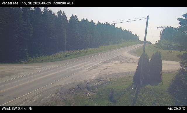 Web Cam image of Veneer (NB Highway 17)