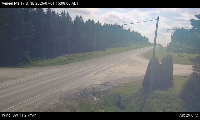 Web Cam image of Veneer (NB Highway 17)