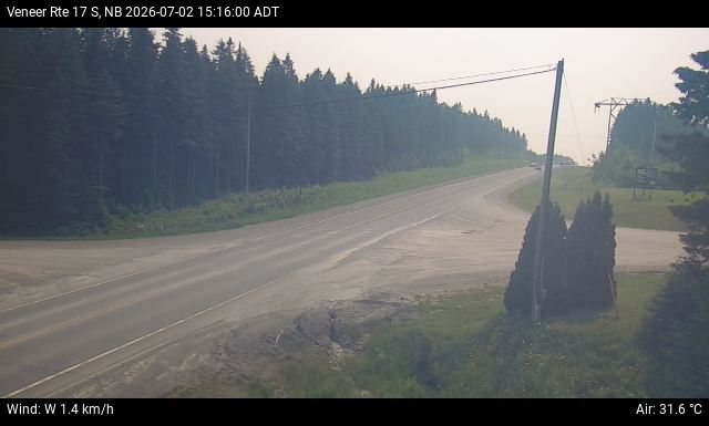 Web Cam image of Veneer (NB Highway 17)