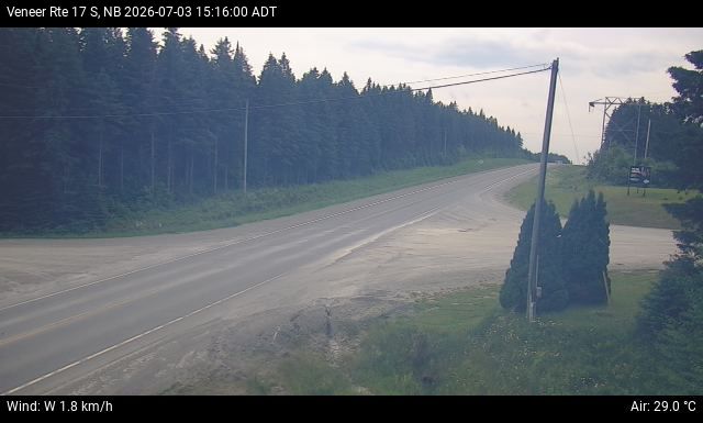 Web Cam image of Veneer (NB Highway 17)